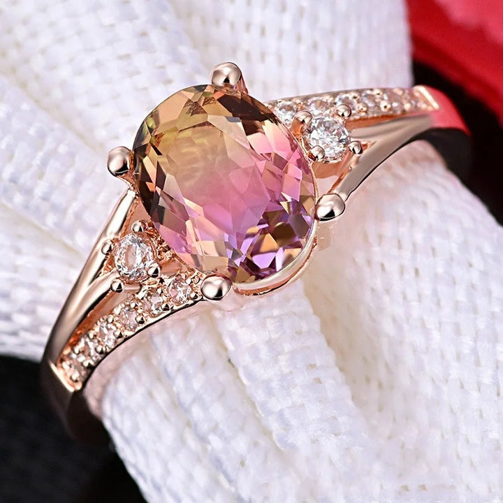 Special Crystal Ring Rose Gold