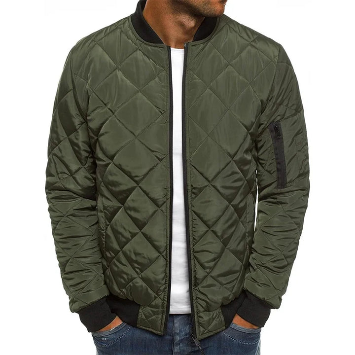 LORENZO™ Diamond Pattern Cotton Jacket