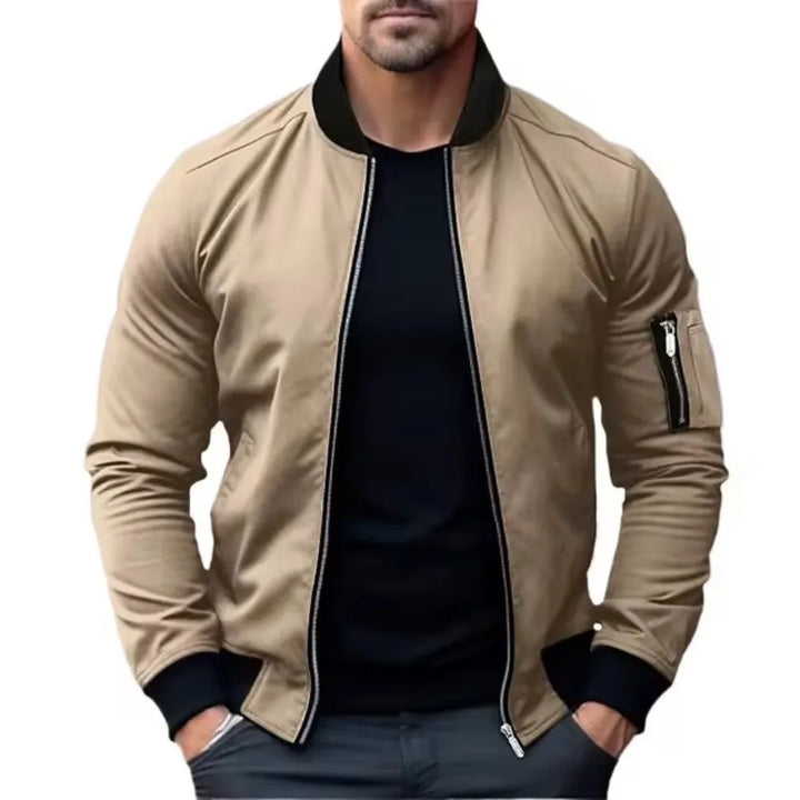 ALVESCO™ Men’s Solid Color Bomber Jacket