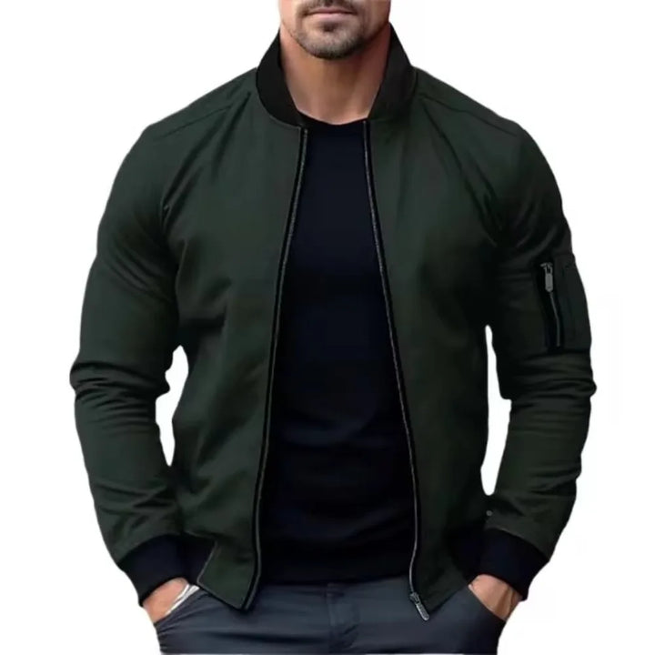 ALVESCO™ Men’s Solid Color Bomber Jacket