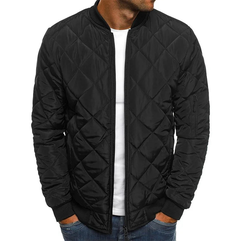 LORENZO™ Diamond Pattern Cotton Jacket