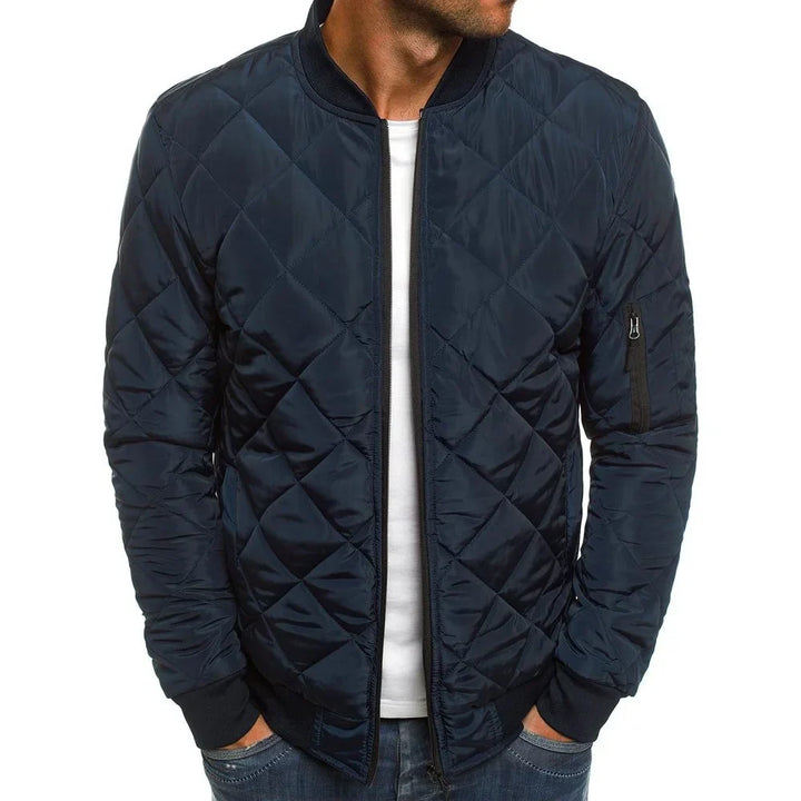 LORENZO™ Diamond Pattern Cotton Jacket